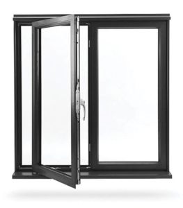 Алюминиевые окна с размерами 600×1200 мм.